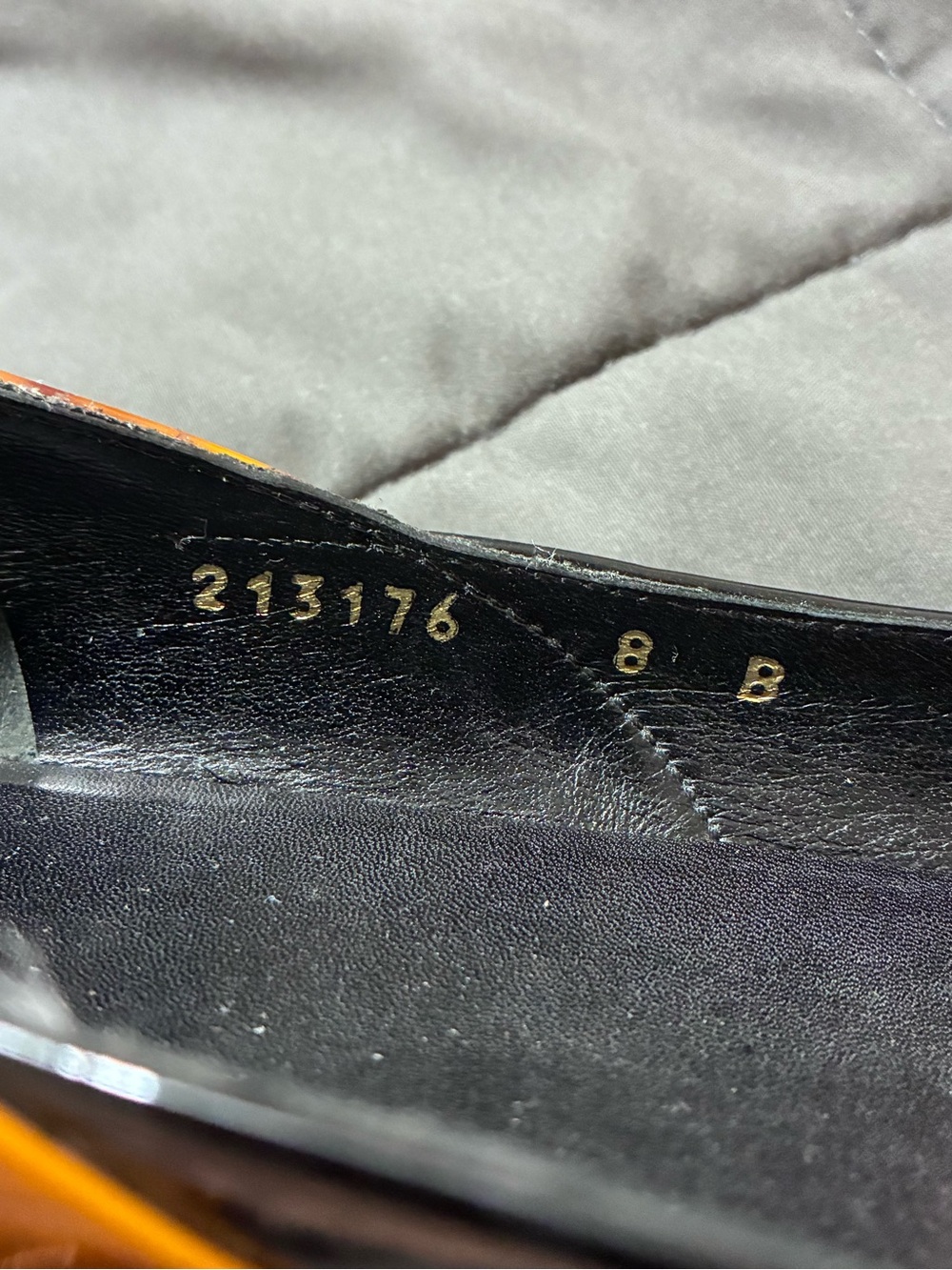 Gucci Black Patent and Tortoiseshell Peep-Toe Flats - Picture 4 of 12